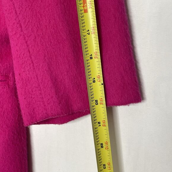 VTG Lizwear Hot Pink Blazer Jacket Women’s M Fleece Texture 90s Y2K Power Suit - Picture 6 of 11